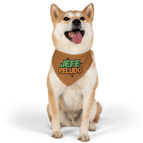 jefe peludo - size M ''Collar de pañuelo para mascotas''