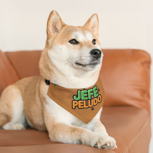 jefe peludo - size M ''Collar de pañuelo para mascotas''