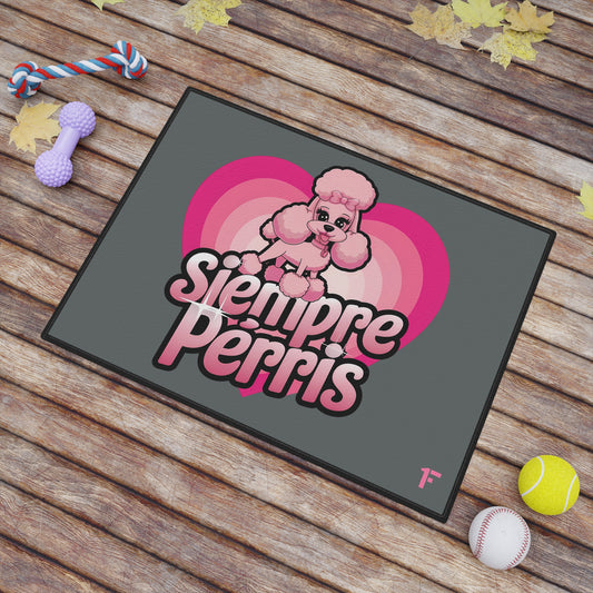 Siempre Perris 'Alfombra para comida de mascotas (24x18) '