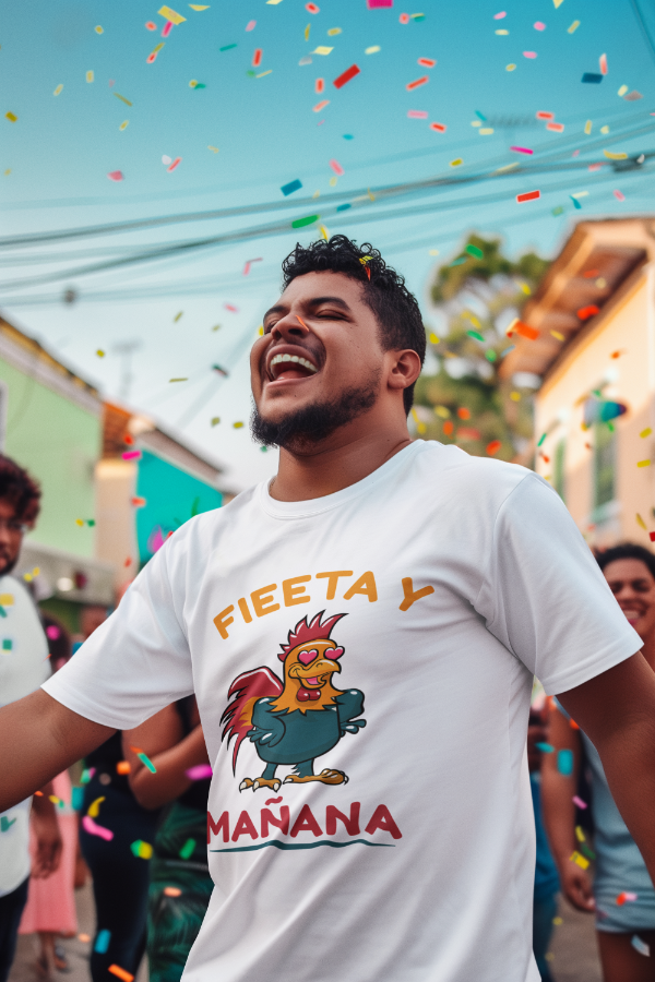 AI Created T Shirt Mockup of a Joyful