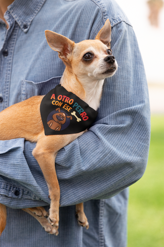 'A otro perro con ese Hueso - size L ''Collar de pañuelo para mascotas''