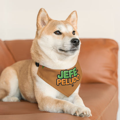 jefe peludo - size M ''Collar de pañuelo para mascotas''