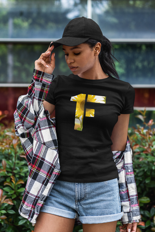 1F ''Flor Del Sol''  Camiseta para mujer